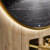 LED ogledalo apollo zlat okvir