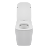 LUGA rimless viseča wc školjka z desko in mehkim zapiranjem